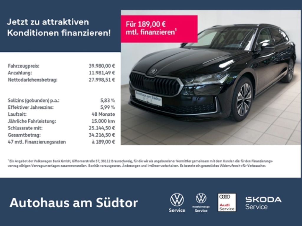 Skoda Superb bei Gebrauchtwagen.expert - Hauptabbildung Skoda Superb bei Gebrauchtwagen.expert - Hauptabbildung