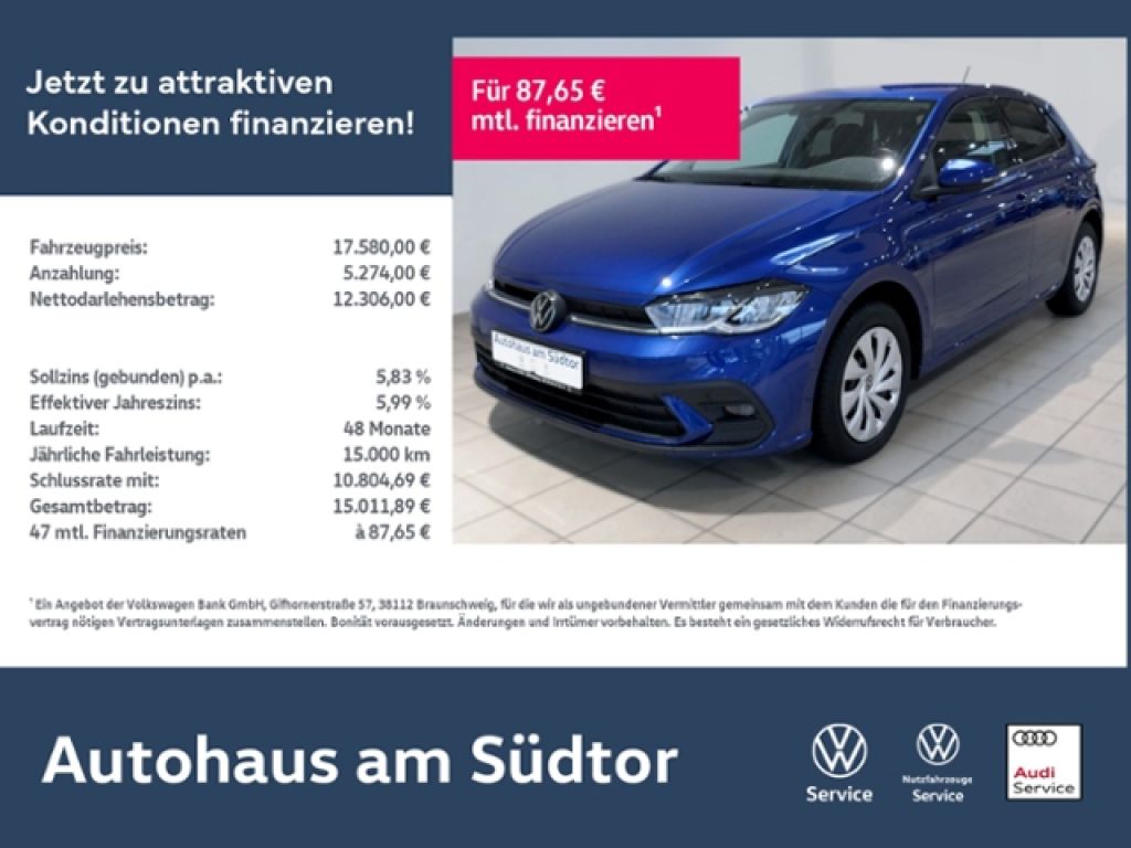 VW Polo bei Gebrauchtwagen.expert - Hauptabbildung VW Polo bei Gebrauchtwagen.expert - Hauptabbildung
