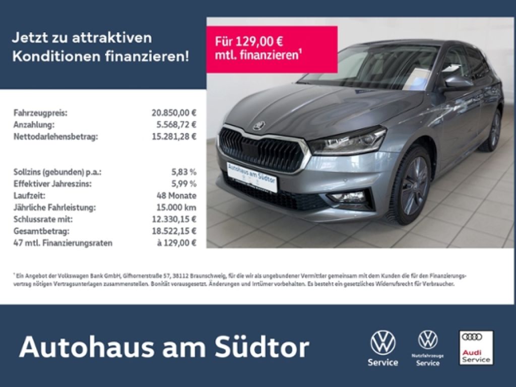 Skoda Fabia bei Gebrauchtwagen.expert - Hauptabbildung Skoda Fabia bei Gebrauchtwagen.expert - Hauptabbildung