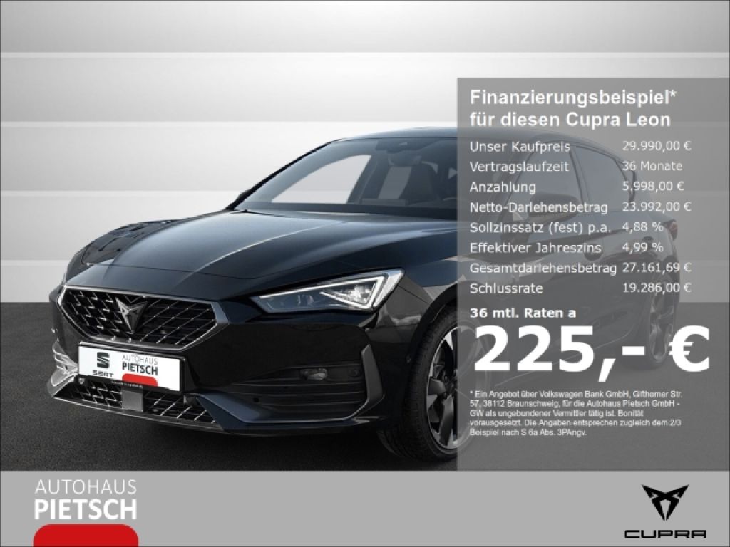 Cupra Leon bei Gebrauchtwagen.expert - Hauptabbildung Cupra Leon bei Gebrauchtwagen.expert - Hauptabbildung