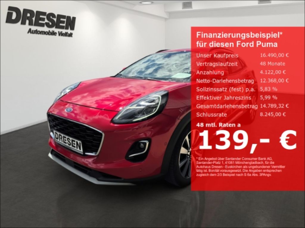 Ford Puma bei Gebrauchtwagen.expert - Hauptabbildung Ford Puma bei Gebrauchtwagen.expert - Hauptabbildung