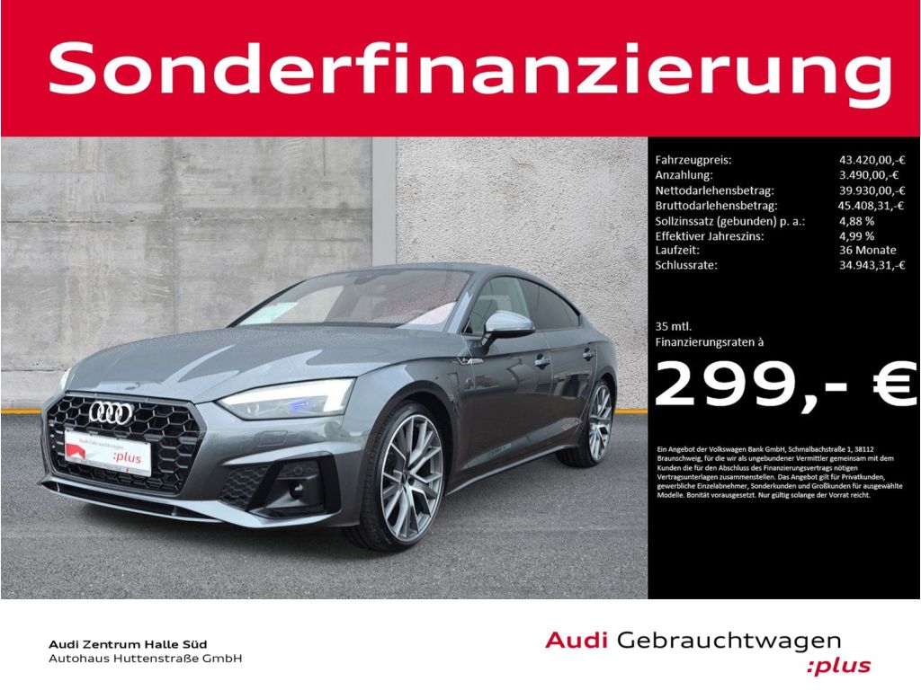 Audi A5 Sportback bei Gebrauchtwagen.expert - Hauptabbildung Audi A5 Sportback bei Gebrauchtwagen.expert - Hauptabbildung