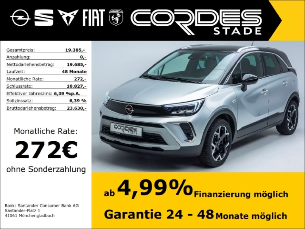 Opel Crossland X bei Gebrauchtwagen.expert - Hauptabbildung Opel Crossland X bei Gebrauchtwagen.expert - Hauptabbildung