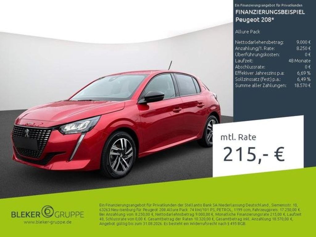 Peugeot 208 bei Gebrauchtwagen.expert - Hauptabbildung Peugeot 208 bei Gebrauchtwagen.expert - Hauptabbildung
