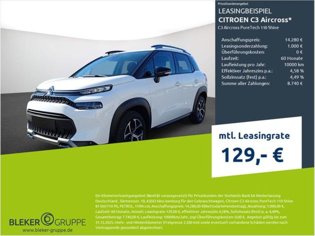 Citroen 110 Shine bei Gebrauchtwagen.expert - Hauptabbildung Citroen 110 Shine bei Gebrauchtwagen.expert - Hauptabbildung