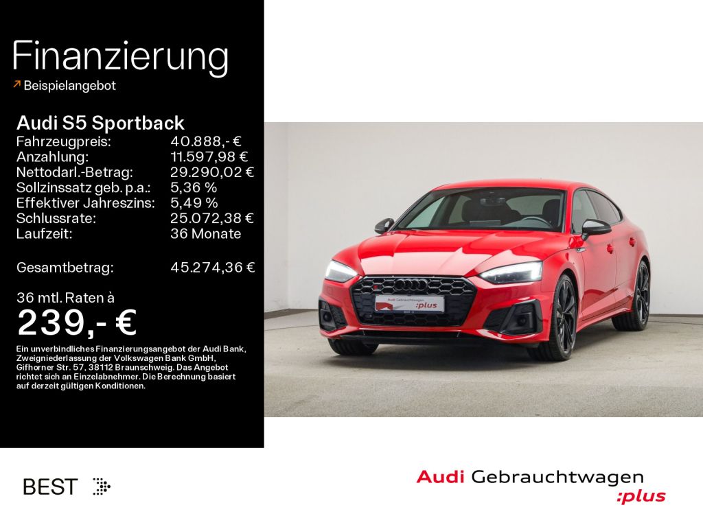 Audi S5 Sportback bei Gebrauchtwagen.expert - Hauptabbildung Audi S5 Sportback bei Gebrauchtwagen.expert - Hauptabbildung