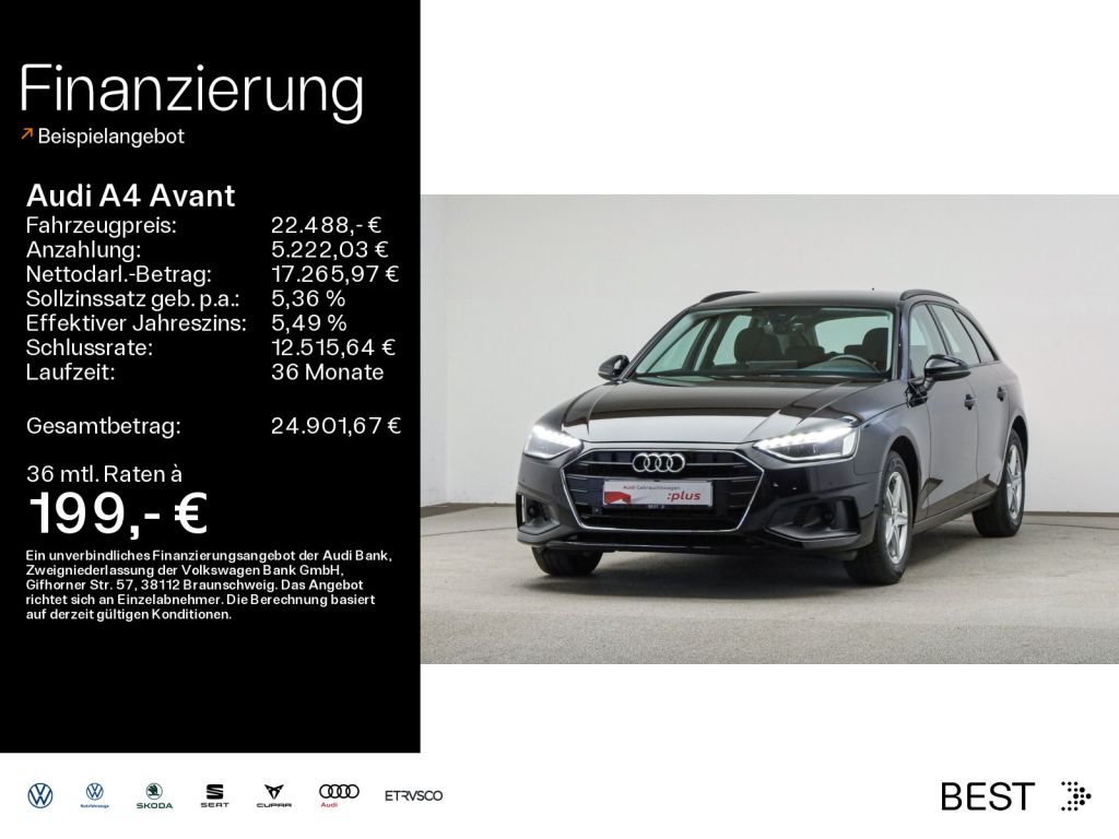 Audi A4 bei Gebrauchtwagen.expert - Hauptabbildung Audi A4 bei Gebrauchtwagen.expert - Hauptabbildung