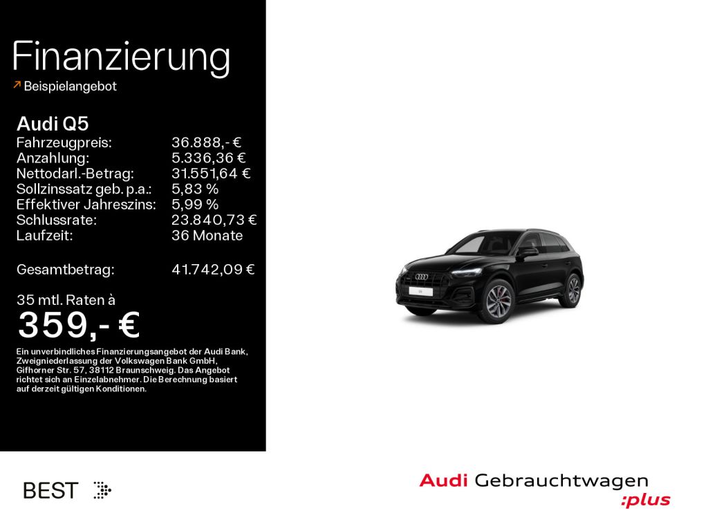 Audi Q5 bei Gebrauchtwagen.expert - Hauptabbildung Audi Q5 bei Gebrauchtwagen.expert - Hauptabbildung