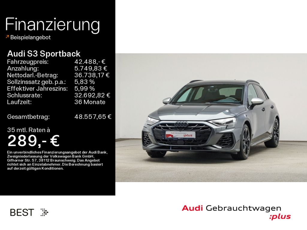 Audi S3 Sportback bei Gebrauchtwagen.expert - Hauptabbildung Audi S3 Sportback bei Gebrauchtwagen.expert - Hauptabbildung