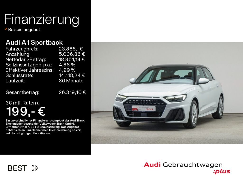 Audi A1 Sportback bei Gebrauchtwagen.expert - Hauptabbildung Audi A1 Sportback bei Gebrauchtwagen.expert - Hauptabbildung