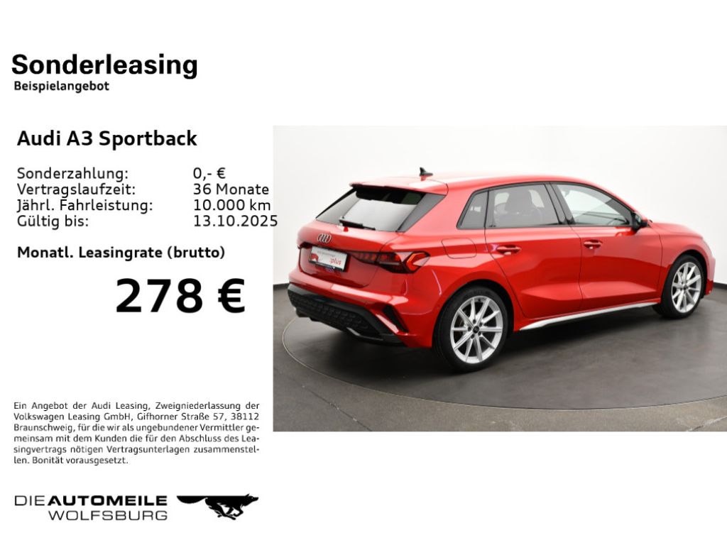 Audi A3 Sportback bei Gebrauchtwagen.expert - Hauptabbildung