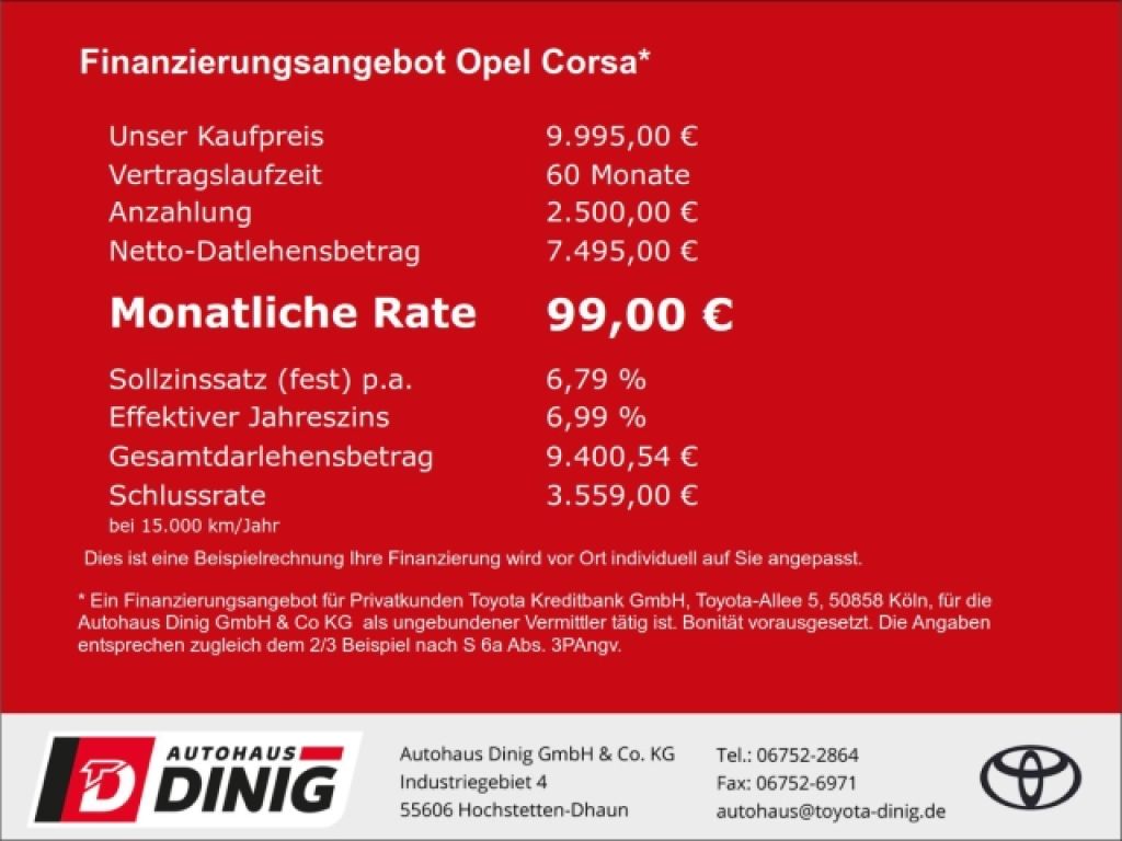 Opel Corsa bei Gebrauchtwagen.expert - Hauptabbildung Opel Corsa bei Gebrauchtwagen.expert - Hauptabbildung