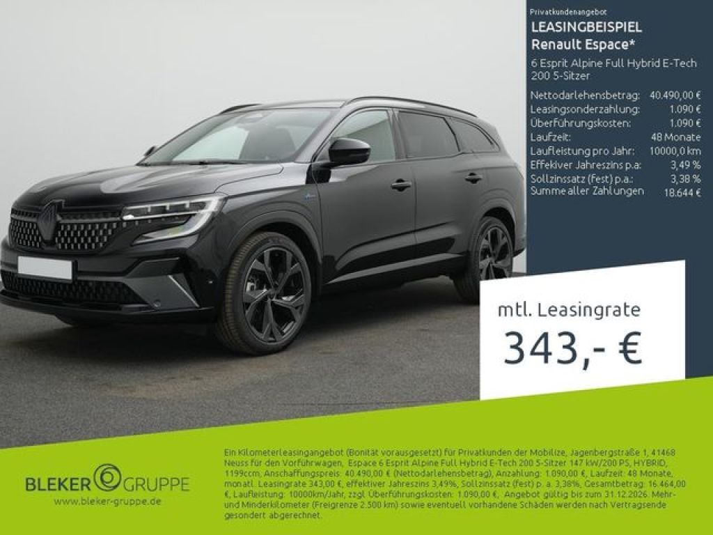 Renault Espace bei Gebrauchtwagen.expert - Hauptabbildung Renault Espace bei Gebrauchtwagen.expert - Hauptabbildung