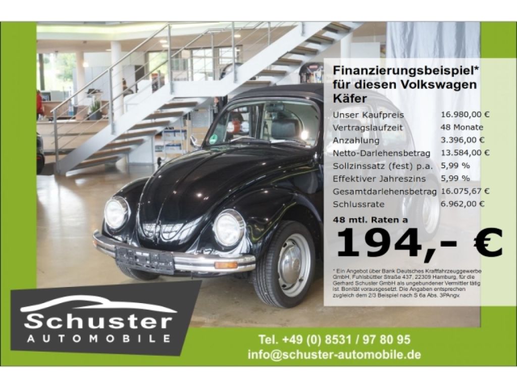 VW Käfer bei Gebrauchtwagen.expert - Hauptabbildung VW Käfer bei Gebrauchtwagen.expert - Hauptabbildung