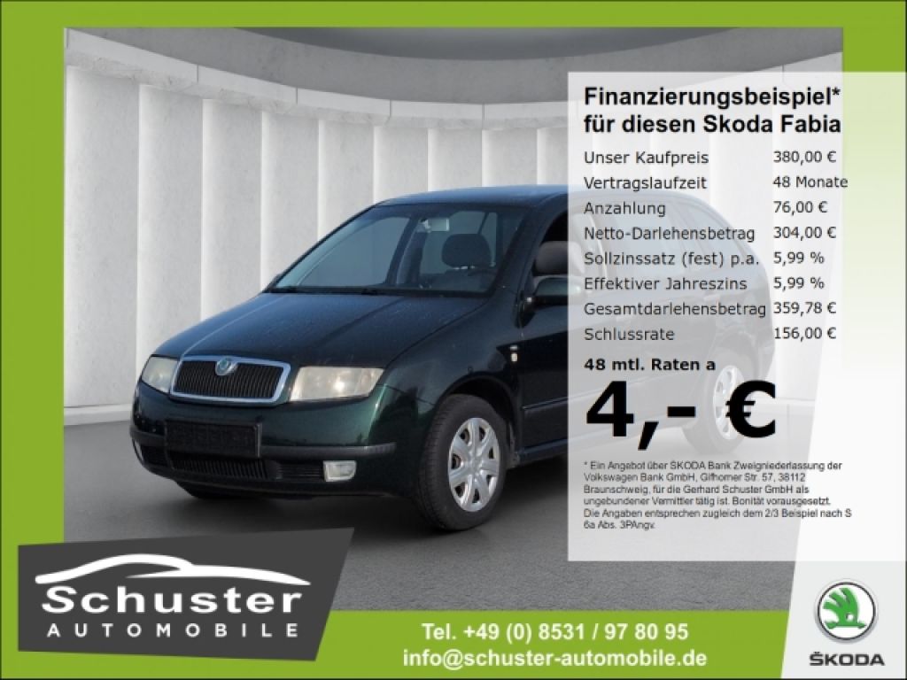 Skoda Fabia bei Gebrauchtwagen.expert - Hauptabbildung Skoda Fabia bei Gebrauchtwagen.expert - Hauptabbildung