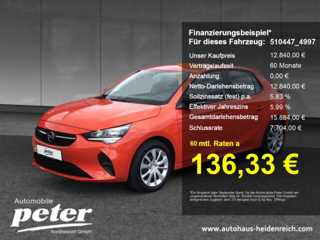 Opel Corsa bei Gebrauchtwagen.expert - Hauptabbildung Opel Corsa bei Gebrauchtwagen.expert - Hauptabbildung