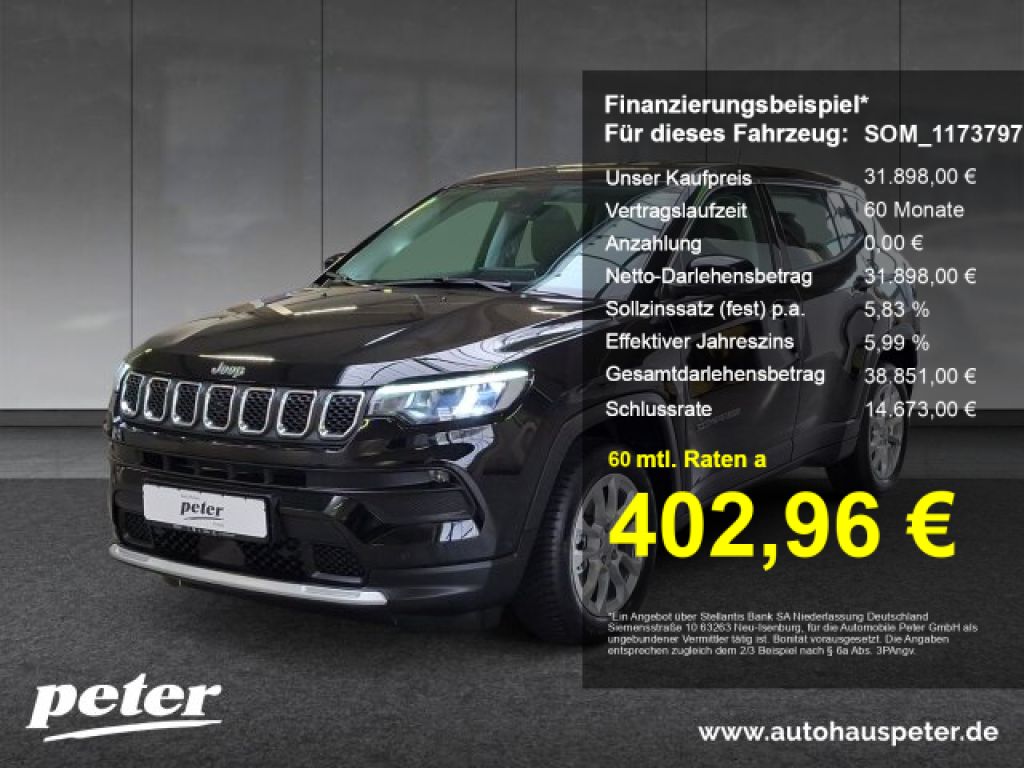 Jeep Compass bei Gebrauchtwagen.expert - Hauptabbildung Jeep Compass bei Gebrauchtwagen.expert - Hauptabbildung