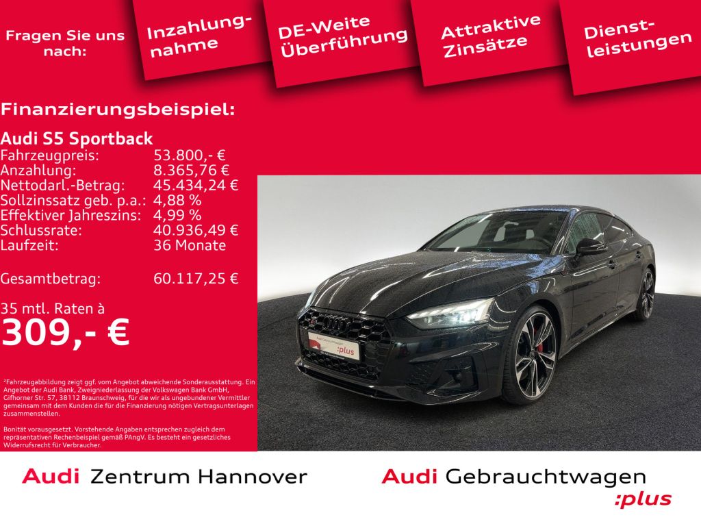 Audi S5 Sportback bei Gebrauchtwagen.expert - Hauptabbildung Audi S5 Sportback bei Gebrauchtwagen.expert - Hauptabbildung