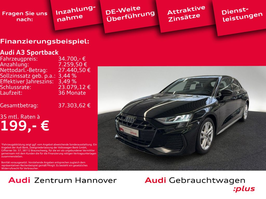 Audi A3 Sportback bei Gebrauchtwagen.expert - Hauptabbildung Audi A3 Sportback bei Gebrauchtwagen.expert - Hauptabbildung